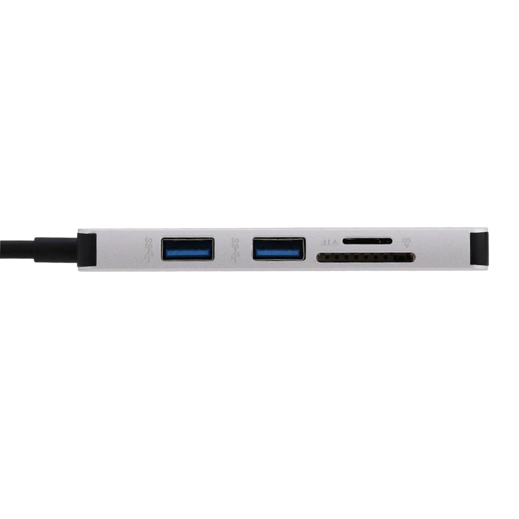 USB Hub Adapter, Type-C to USB 3.0 Converter and Card Reader for SD TF For