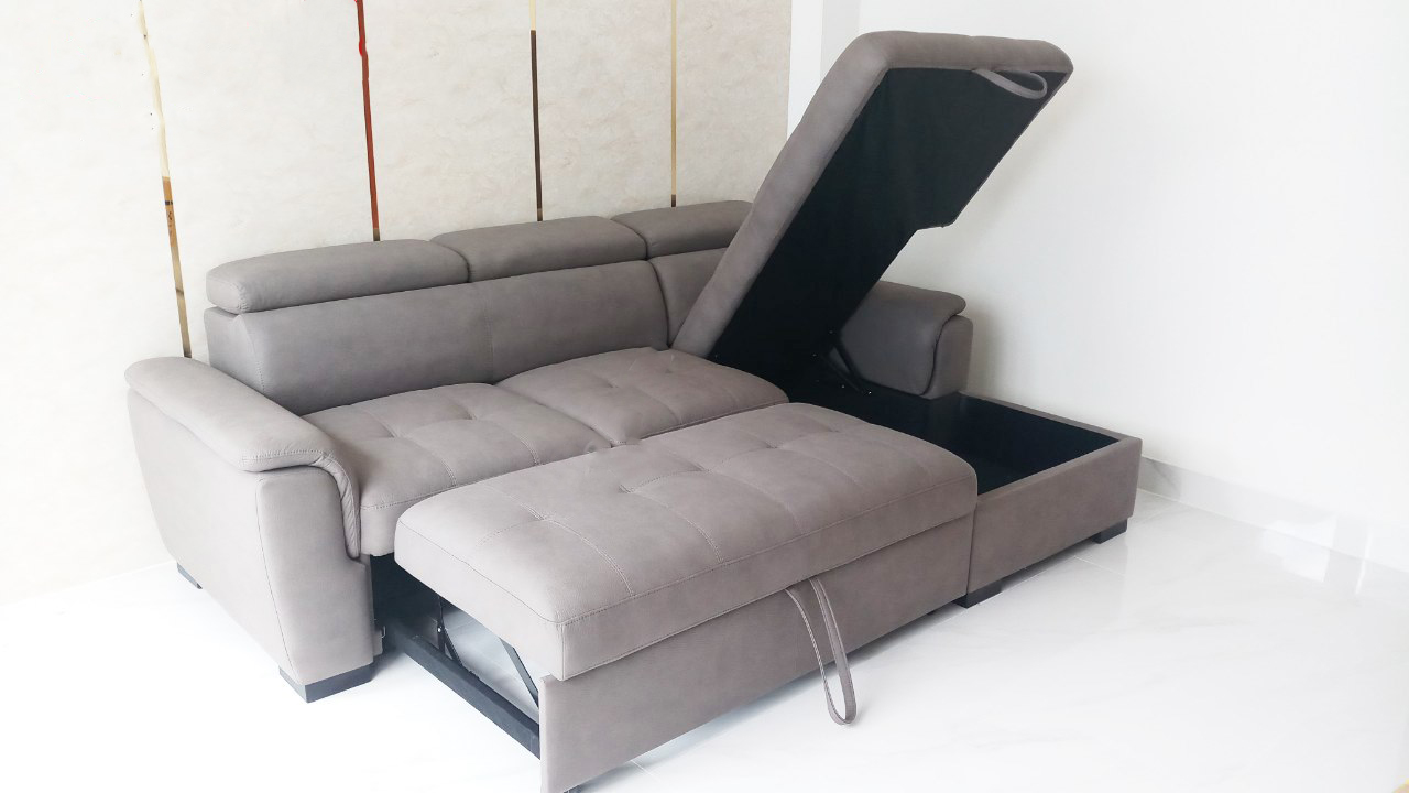 Sofa Bed Năng Vải Mỹ - SN118A - Màu Xám