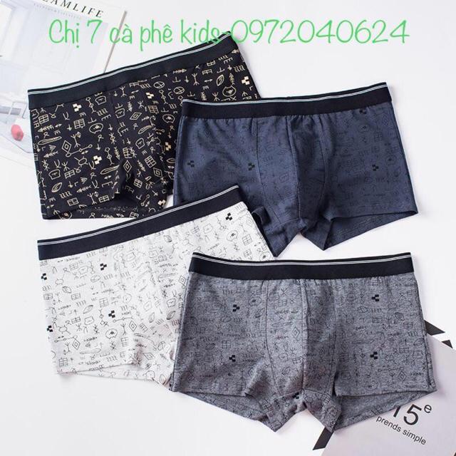 Quần lót nam sét 4 quần cao cấp đủ size 35-> 85kg