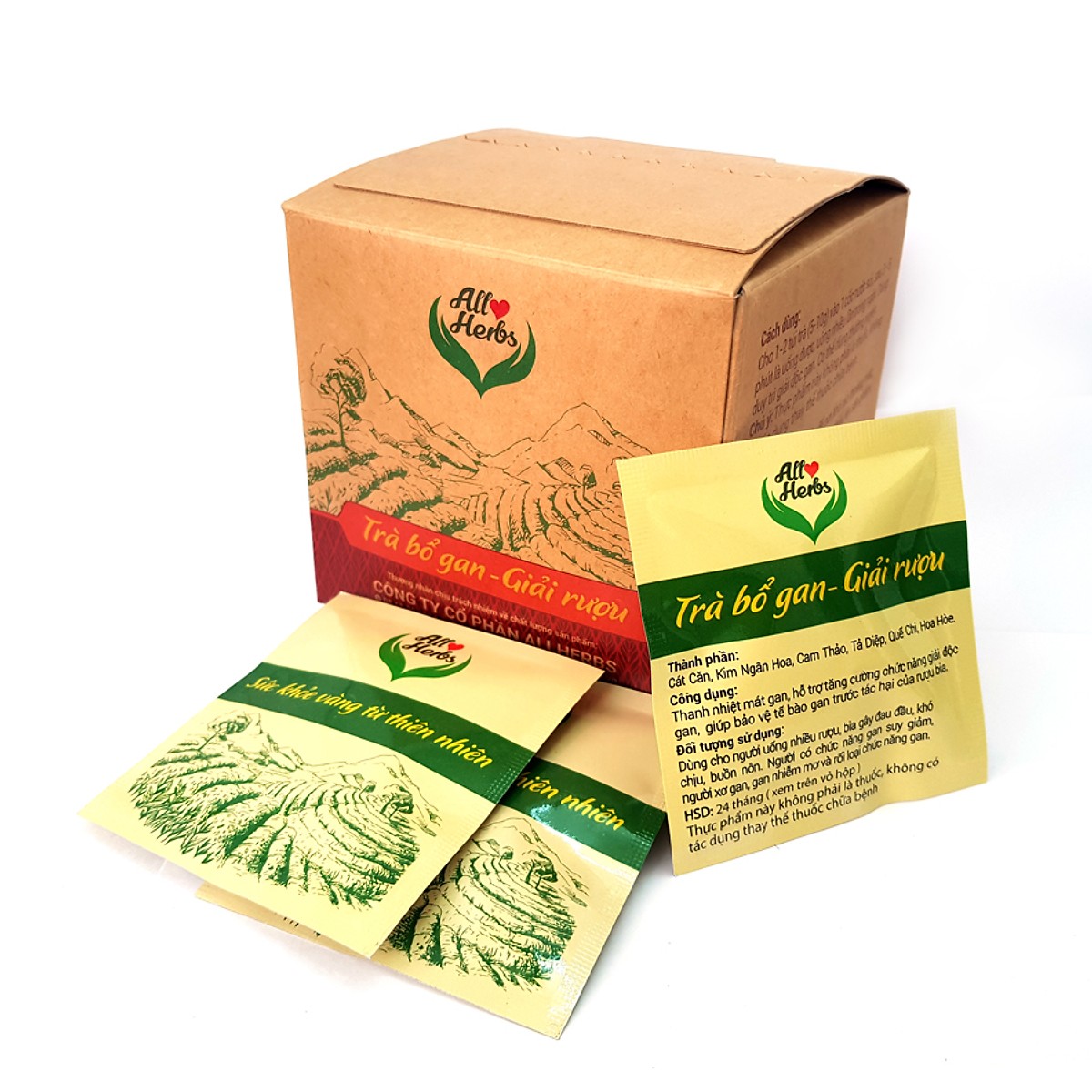 Trà Bổ Gan Giải Rượu All Herbs (Túi lọc)