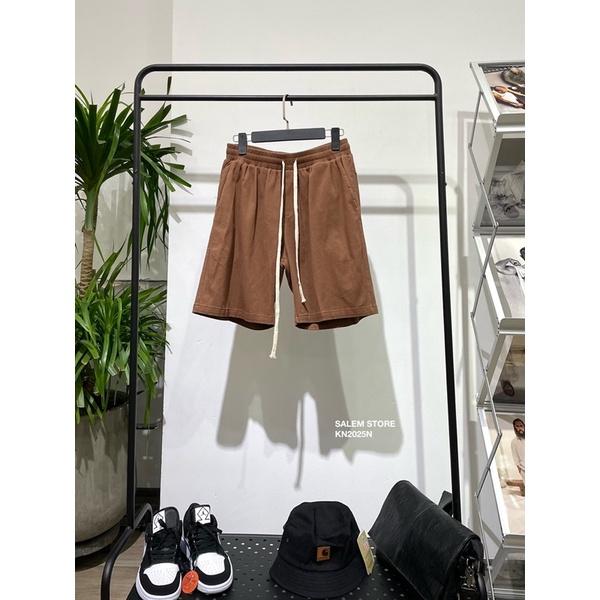 Quần Short Chất Kaki Pha Nhung 2025 Phong cách Basic Mùa Hè