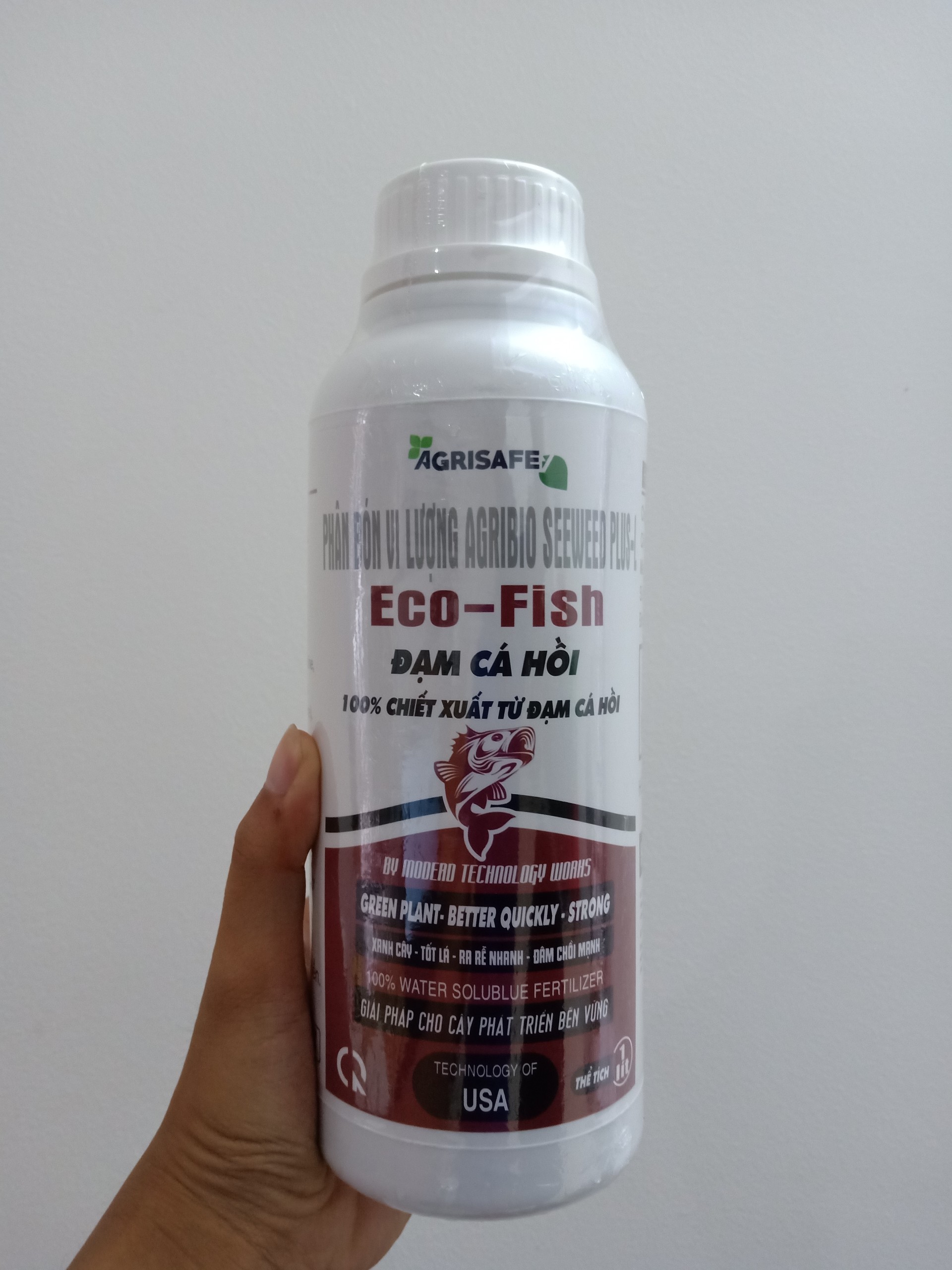 Ecofish Đạm cá thủy phân, chuyên dùng cho cây ăn trái phát triển bộ RỄ. Chai 1 Lít