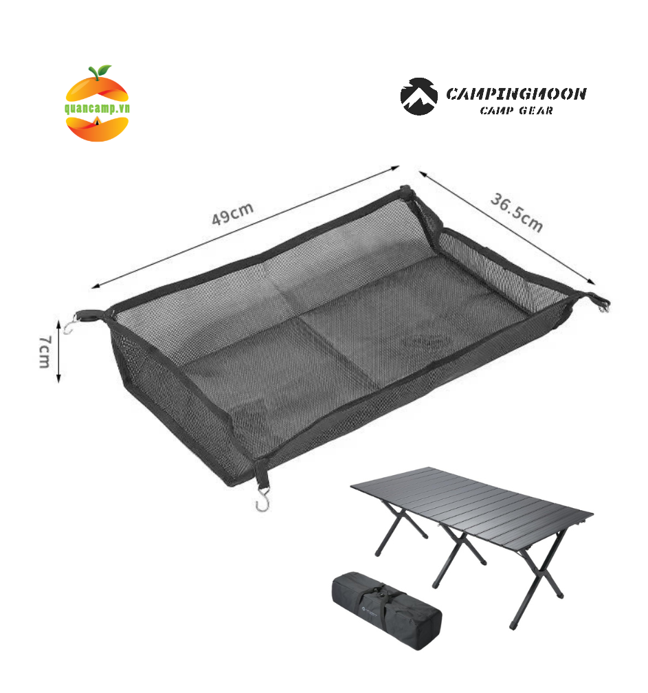 Phụ kiện lưới treo bàn xếp cuộn Campingmoon TX-W dùng cho bàn Campingmoon BKT-80 / BKT-160