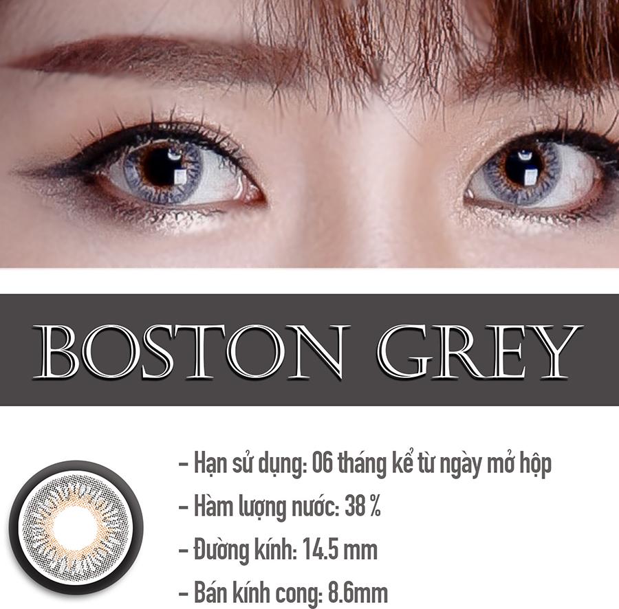 [Một miếng] Kính Áp Tròng Dùng 6 Tháng Eye Secret KM6T - Boston Grey