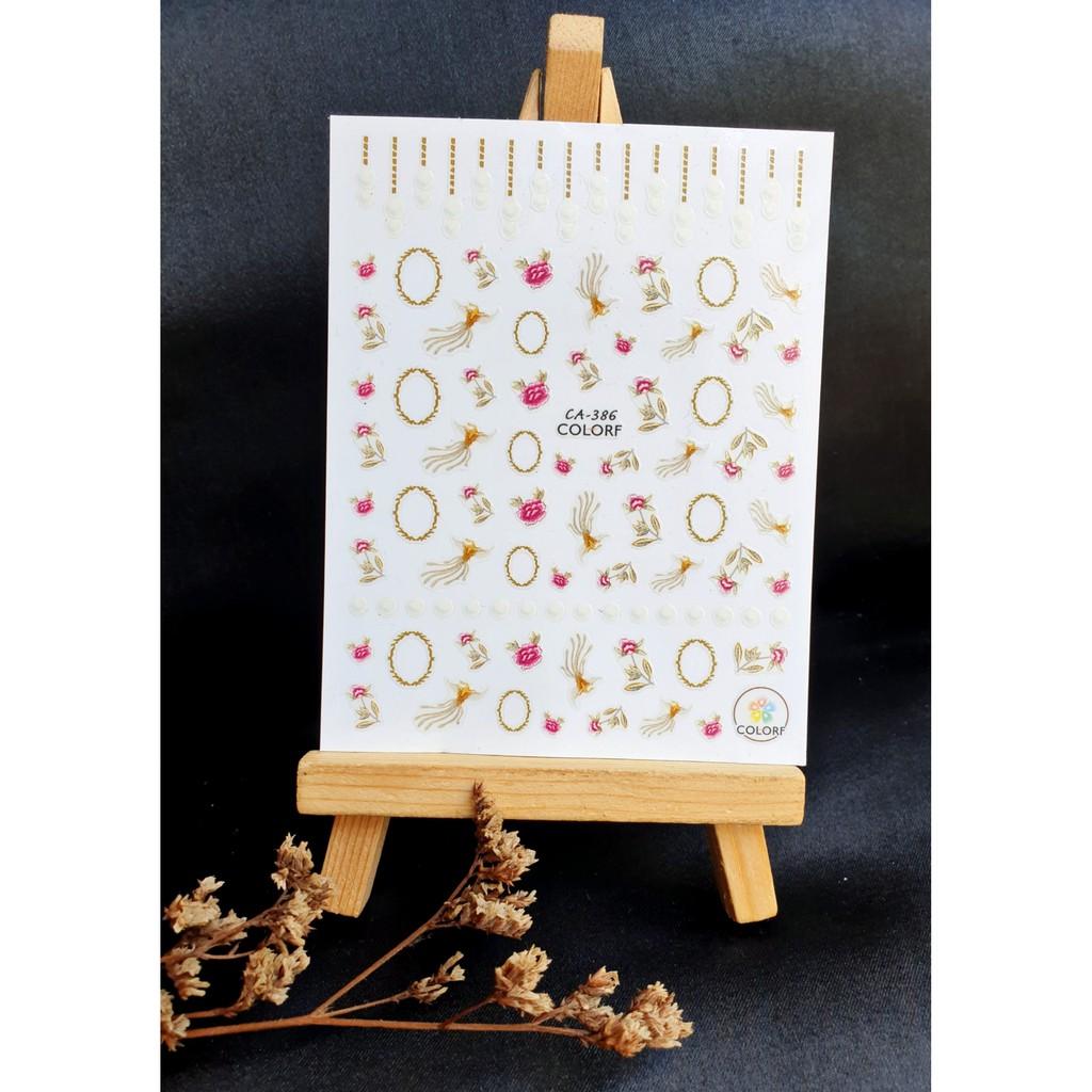 Sticker 3D - hình dán móng hoa