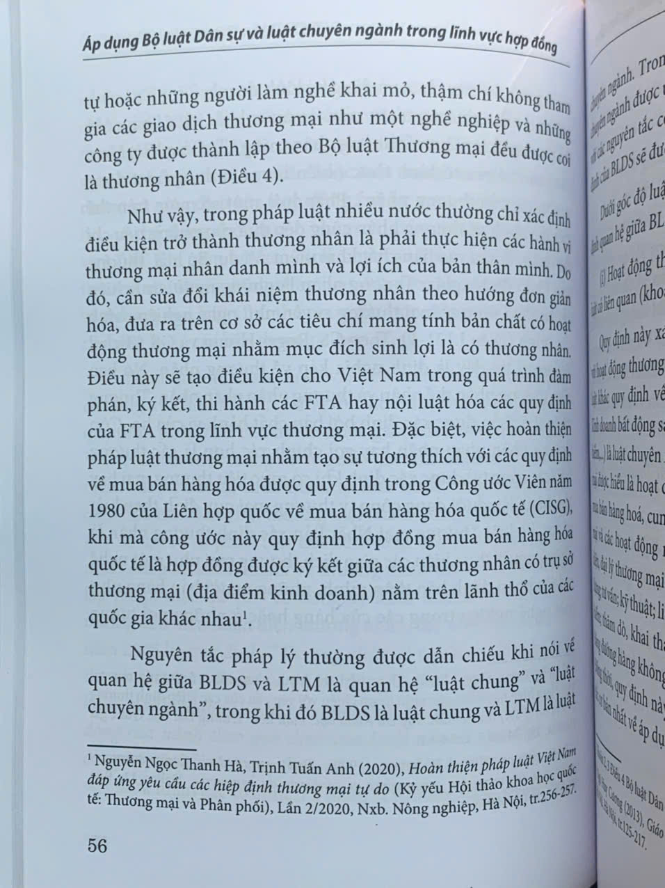 Áp dụng bộ luật dân sự và luật chuyên ngành trong lĩnh vực hợp đồng
