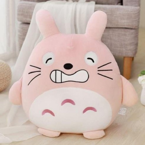 Bộ Chăn Gối Gấu Bông Totoro tròn. Chăn gối văn phòng 3in1
