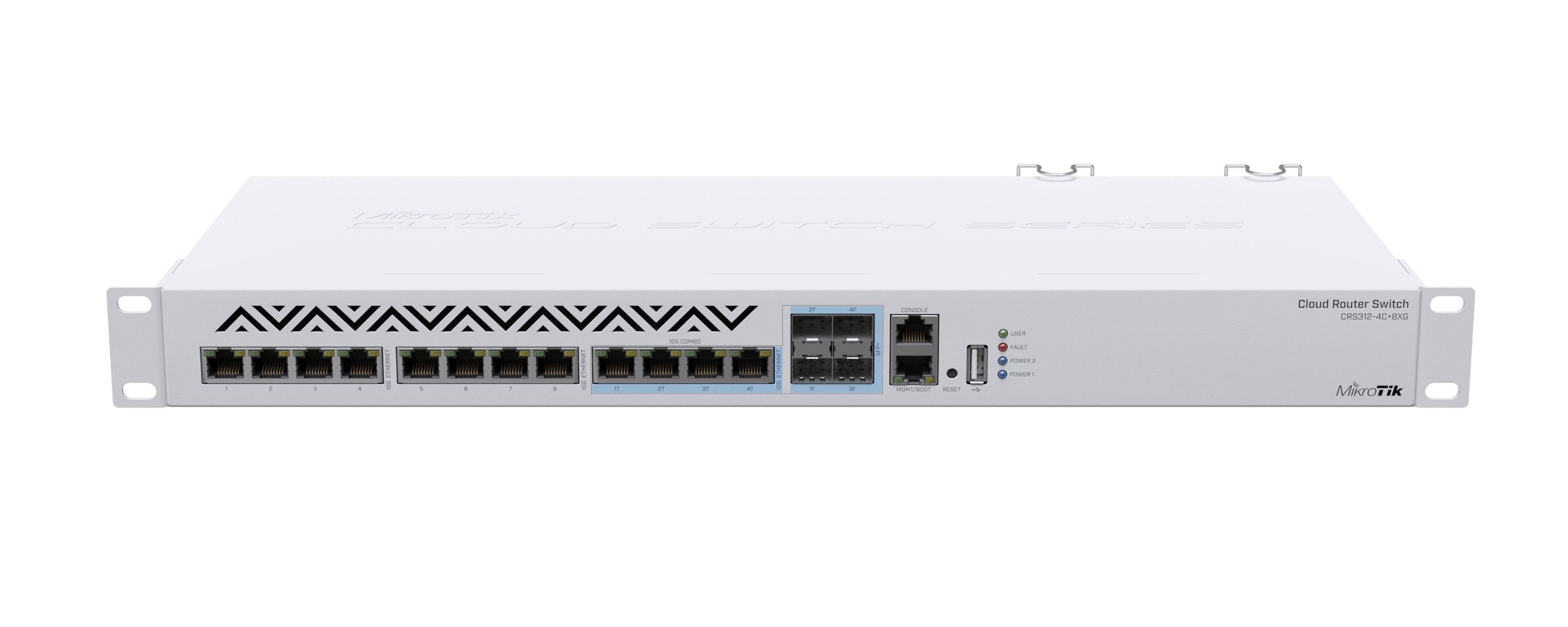 Thiết bị cân bằng tải Cloud Router Switch Mikrotik CRS312-4C+8XG-RM - Hàng chính hãng