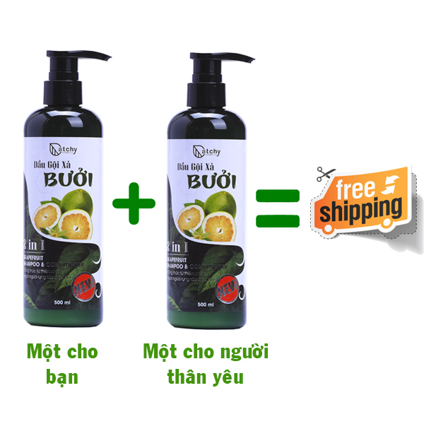 Dầu Gội Catchy Gội Xả Bưởi Chai 500ml