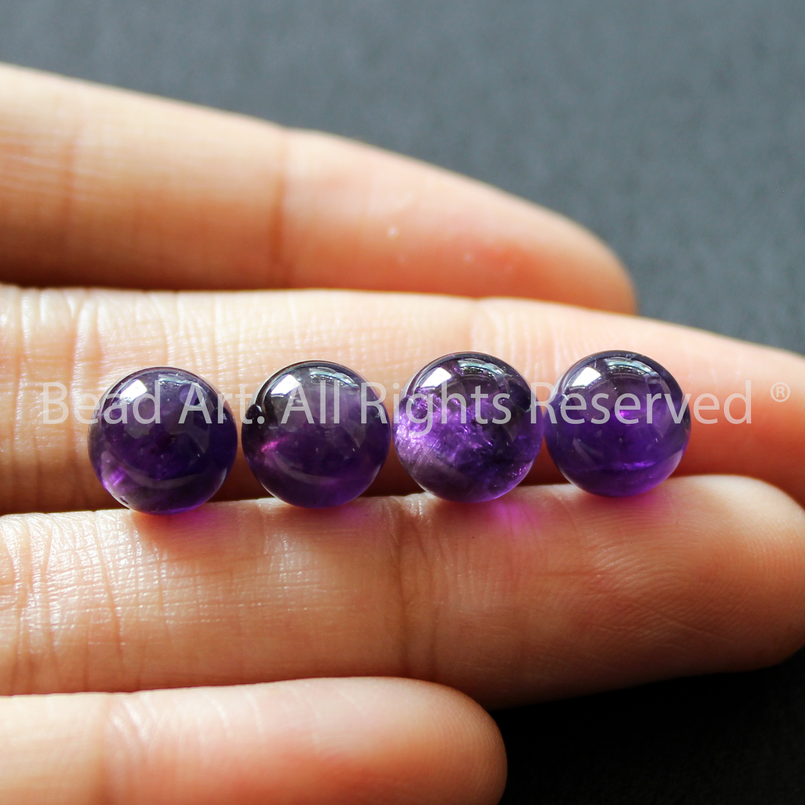 8MM Đá Thạch Anh Tím Đậm, Lavender Amethyst Tự Nhiên Loại A, Phối Vòng Tay Phong Thuỷ, Chuỗi Hạt, Trang Sức, Hợp Mệnh Thổ, Hỏa - Bead Art
