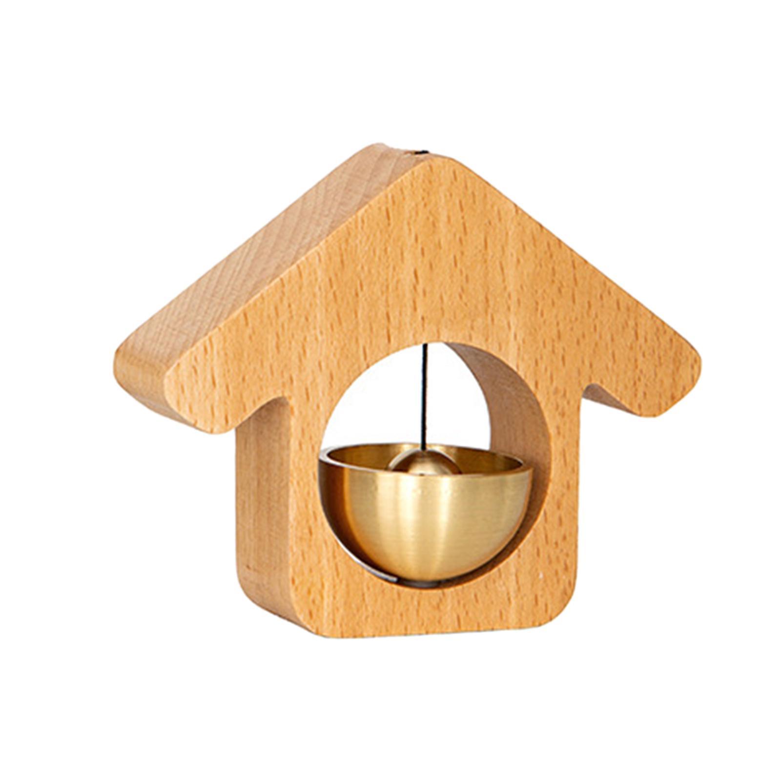 Wood Shopkeepers Bell Gate Bell Chime for Fridge Barn Door