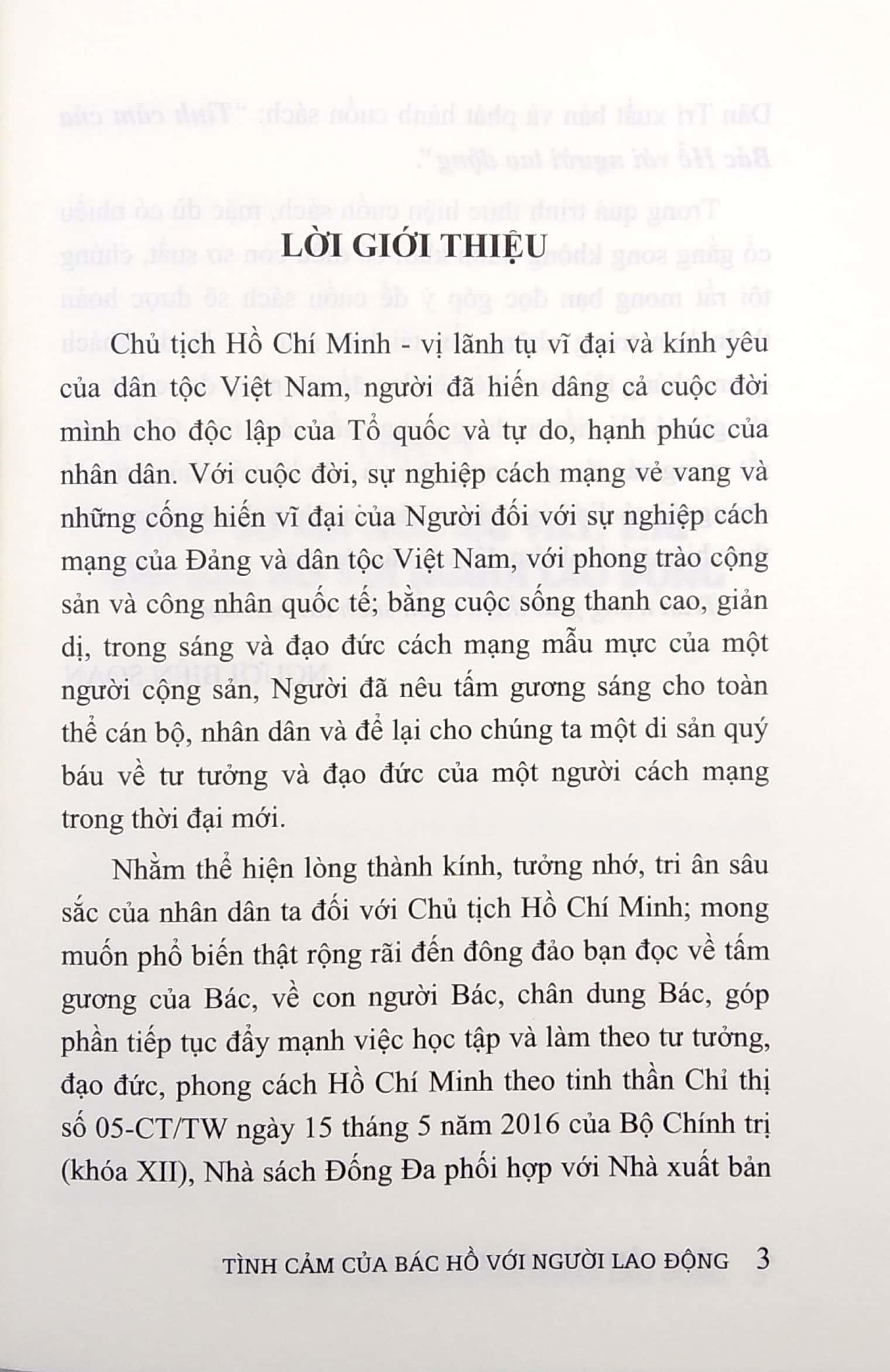 Noi Theo Gương Sáng Bác Hồ - Tình Cảm Của Bác Hồ Với Người Lao Động