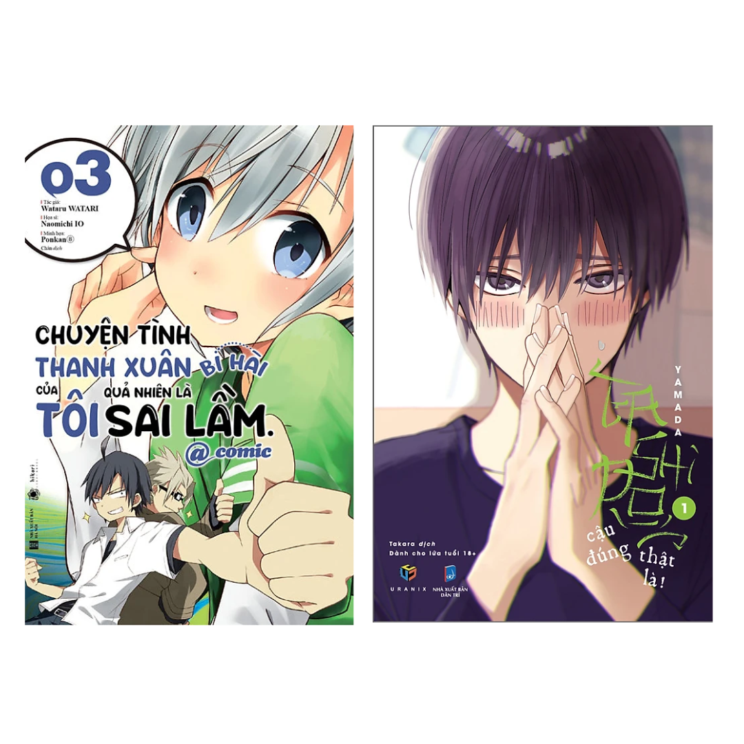 Combo 2 Quyển : Chuyện Tình Thanh Xuân Bi Hài Của Tôi Quả Nhiên Là Sai Lầm @Comic - Tập 3 + Tashiro, Cậu Đúng Thật Là!