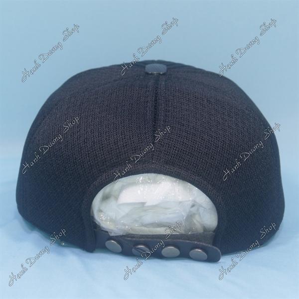 Mũ Nón Snapback thời thượng nón hiphop vá sọc lưới cao cấp phong cách phù hợp với mọi lứa tuổi - Đen
