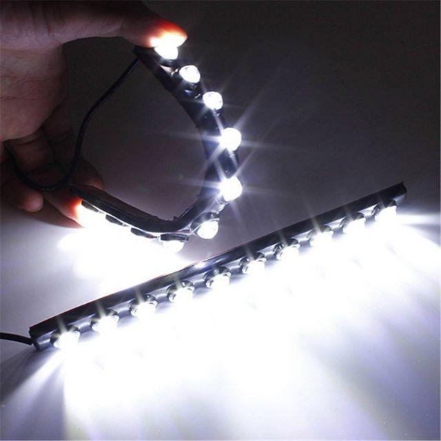Đèn LED chạy ban ngày DRL 10 COB 200LM DC 12V 20W cho xe hơi