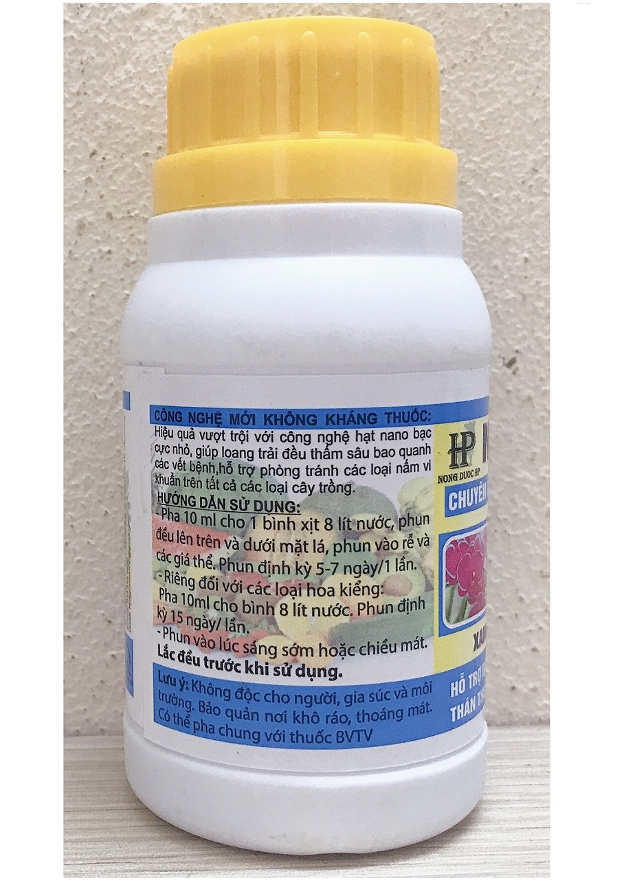 NANO Bạc Chuyên Dùng Cho Các Loại Cây, Đặc Trị: Thán Thư, Đốm Lá, Gỉ Sắt, Thối Nhũn, Thể Tích: 100ml - Xanh Cây, Sạch Bệnh!
