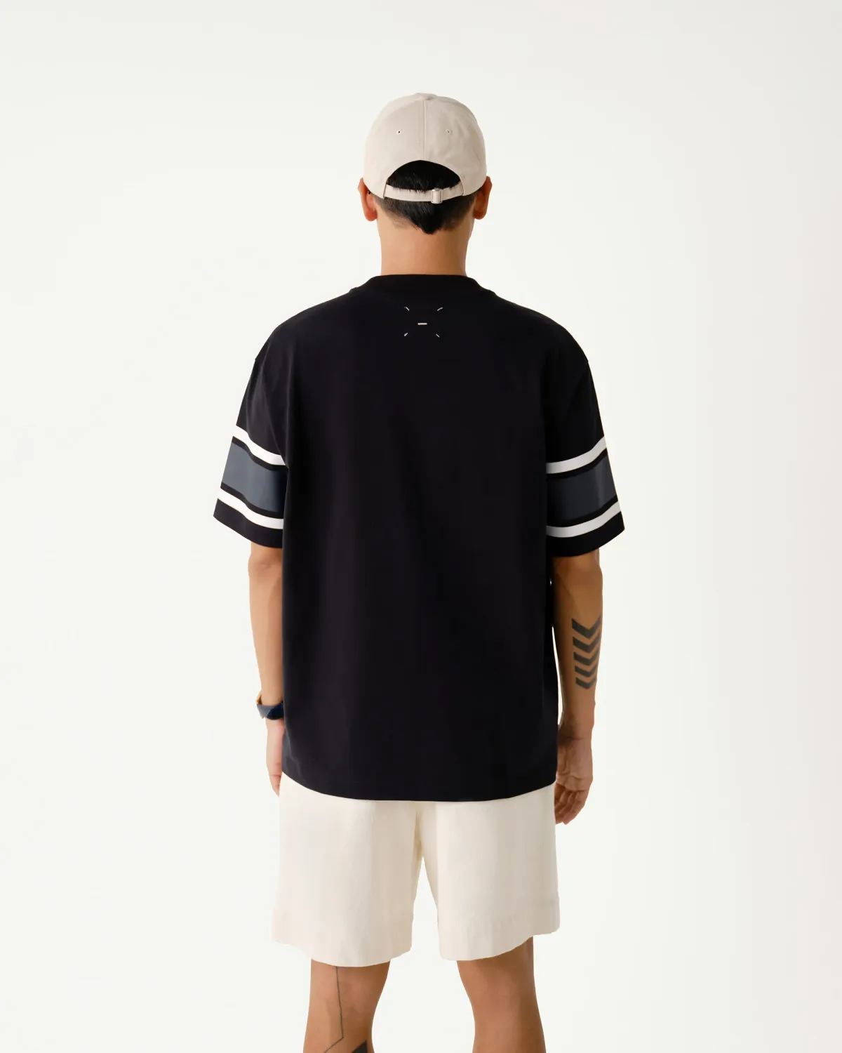 Áo thun tay ngắn nam S.Café sọc tay Form Loose - RT 10S25TSS007 | ROUTINE CÀ MAU