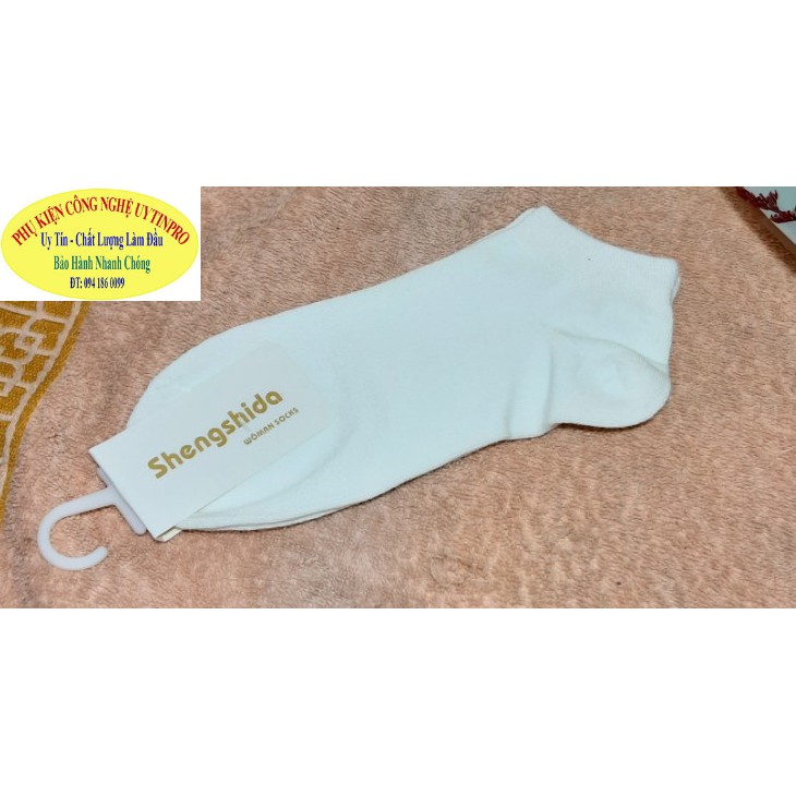 TẤT VỚ NỮ CỔ NGẮN Không in hình Chất liệu thun cotton Êm mát ShengShida