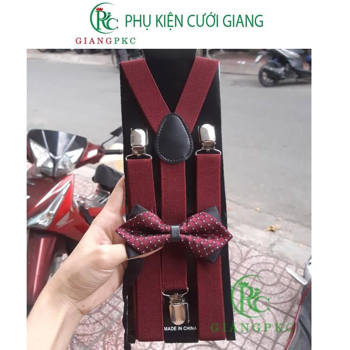 Dây đai chữ Y nam bản 2.5 cm đủ màu kèm nơ nhọn cao cấp Giangpkc mẫu mới tháng 2021 TP HCM