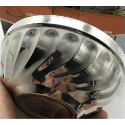Bát cơm inox 2 lớp cách nhiệt HG mẫu xoắn cỡ 11.5cm