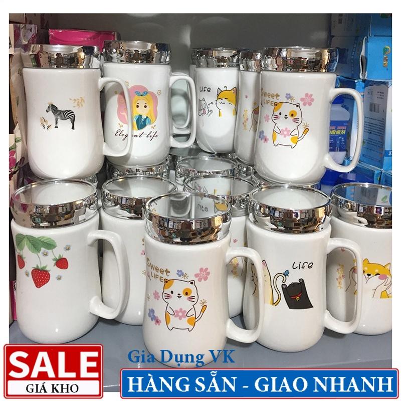 Ly Sứ Nắp Gương Soi Hàn Quốc - Nhiều Hình