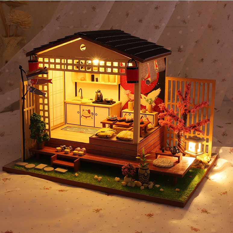 Mô hình nhà DIY Doll House Great House Nhật Bản Kèm Mica Chống bụi