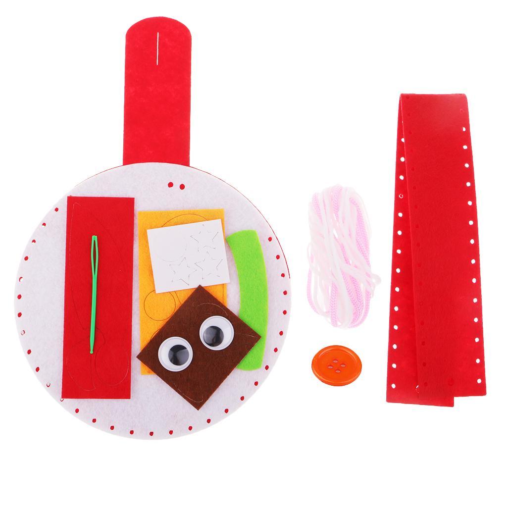 DIY Handmade Christmas Gift Bag Needle Felting Kit for Children Kids Crafts