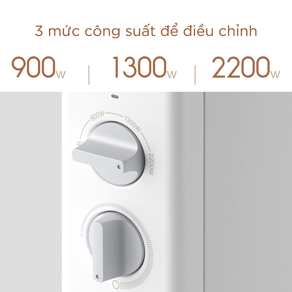 Máy Sưởi Xiaomi Smartmi 1s DNQ04ZM, phiên bản nút vặn, không kết nối wifi - Hàng chính hãng