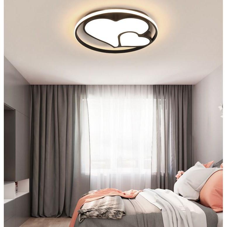 Đèn trần trang trí nội thất hiên đại với 3 chế độ ánh sáng - kèm điều khiển từ xa - .