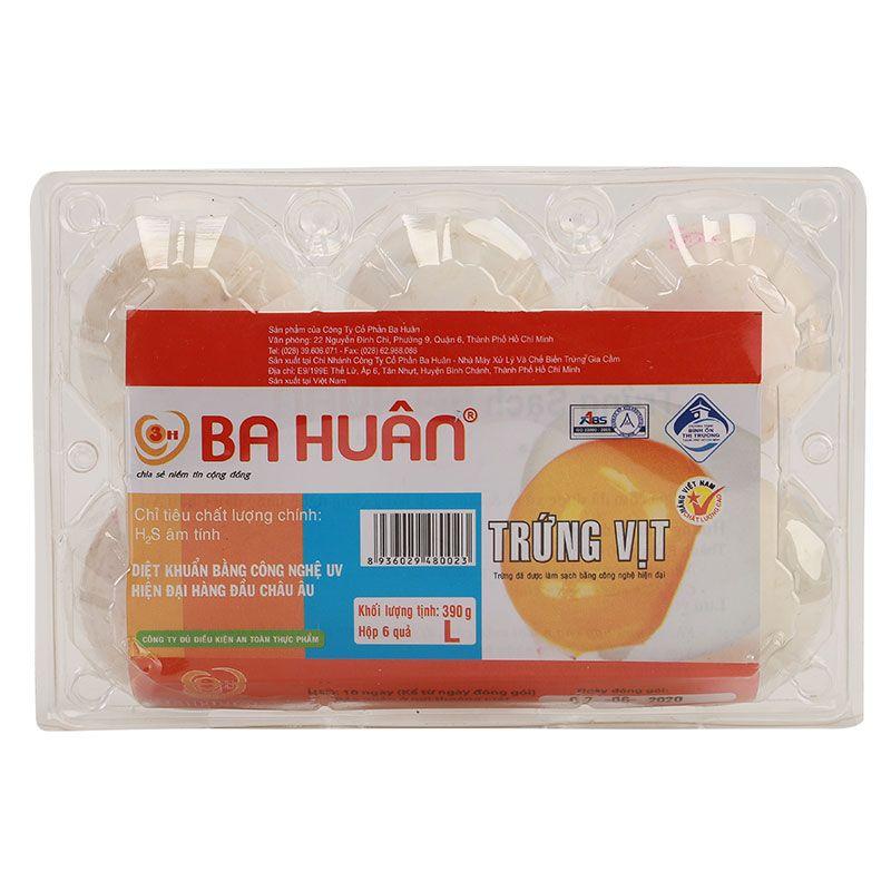 Trứng vịt Ba Huân hộp 6 quả