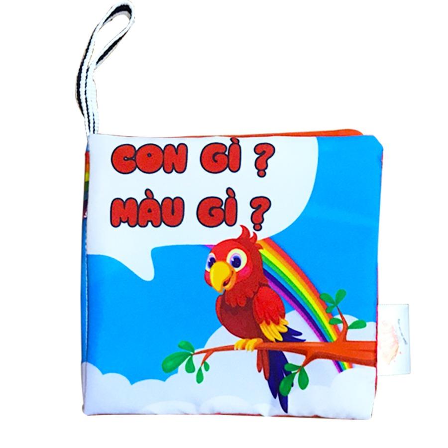 Bộ 6 sách vải song ngữ VIỆT - ANH kích thích thị giác cho bé sơ sinh