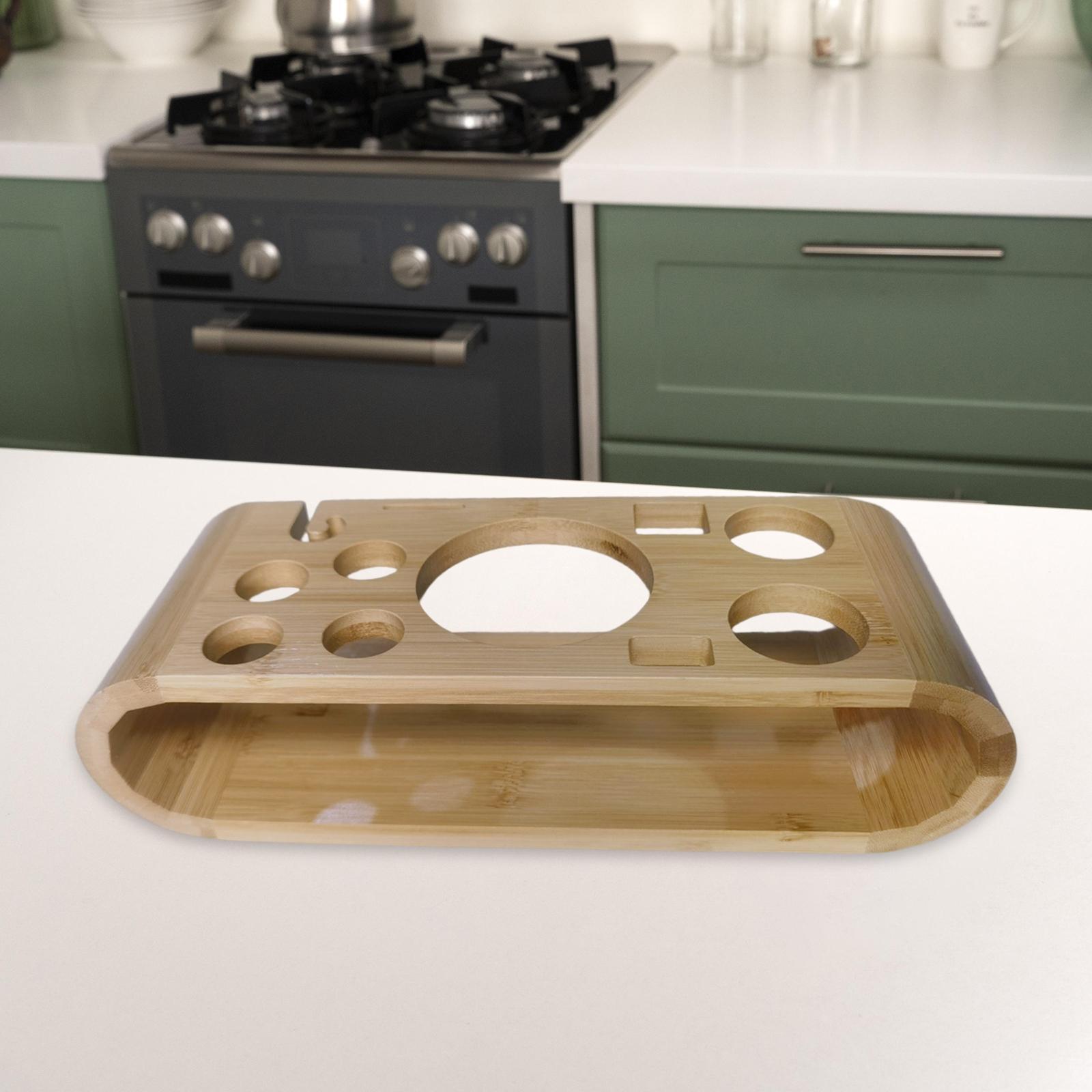 Cocktail Shaker Wooden Rack Equipment Display Stand for Home Party Beginners