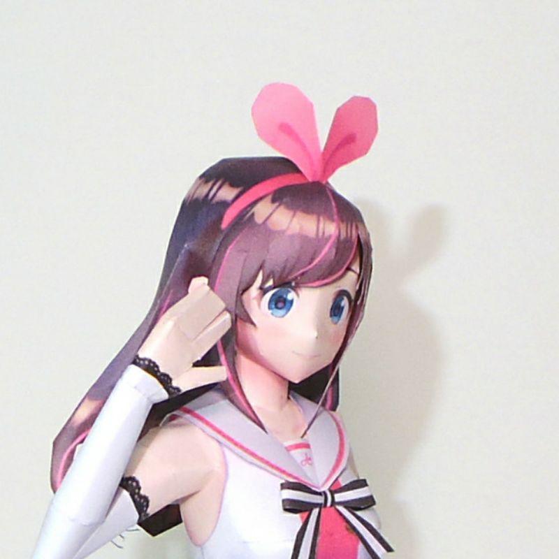Mô hình giấy anime girl VTuber Kizuna AI ver.1