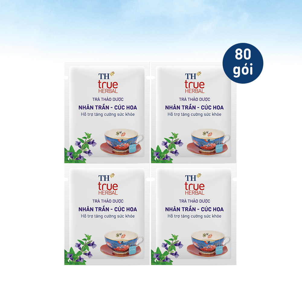 Combo 4 Hộp Trà Nhân Trần – Cúc Hoa TH True Herbal (20 gói)