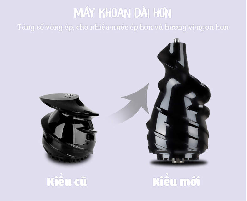 Máy ép chậm cỡ lớn cao cấp RH-312 - kèm máy đánh trứng ép rau củ hoa quả các loại hạt siêu nhanh và dễ dàng