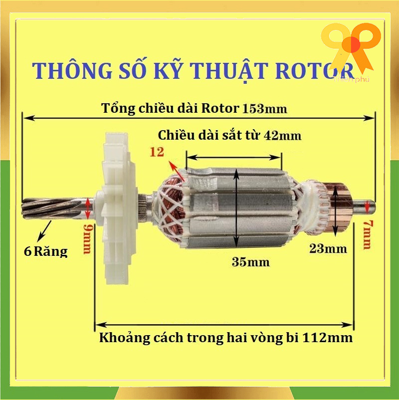 Rotor máy khoan bê tông cho Bosch GBH 2-26 DRE