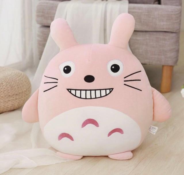 Bộ chăn gối văn phòng đa năng 3in1 hình totoro biểu cảm