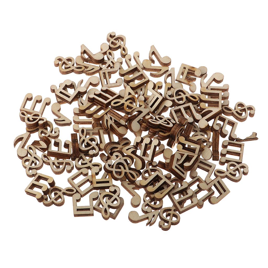 100 Miếng Gỗ Chưa Hoàn Thành Cắt Gỗ DIY DIY Chips