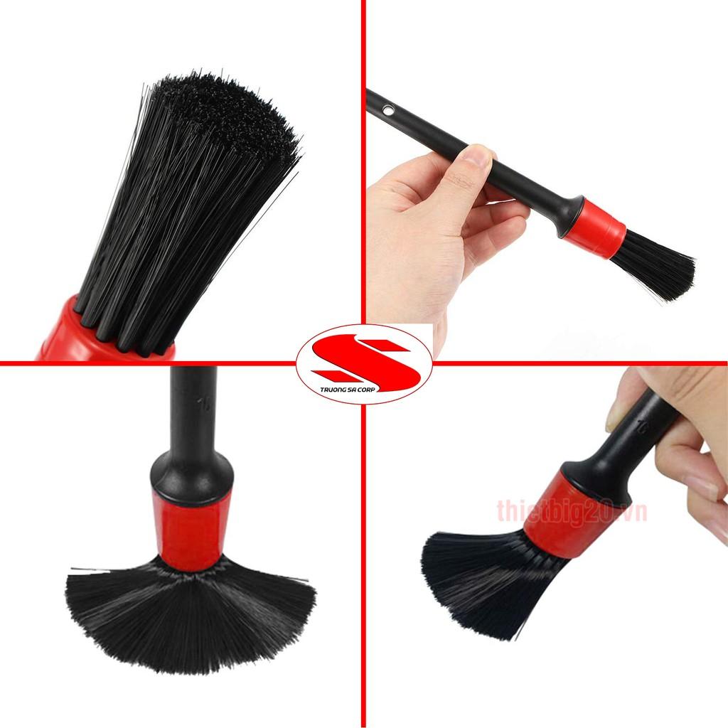 Bộ 5 cọ tròn rửa xe , chổi vệ sinh nội thất ô tô đa năng 5 kích thước Cửa hàng nội ngoại thất ô tô Trendy Car