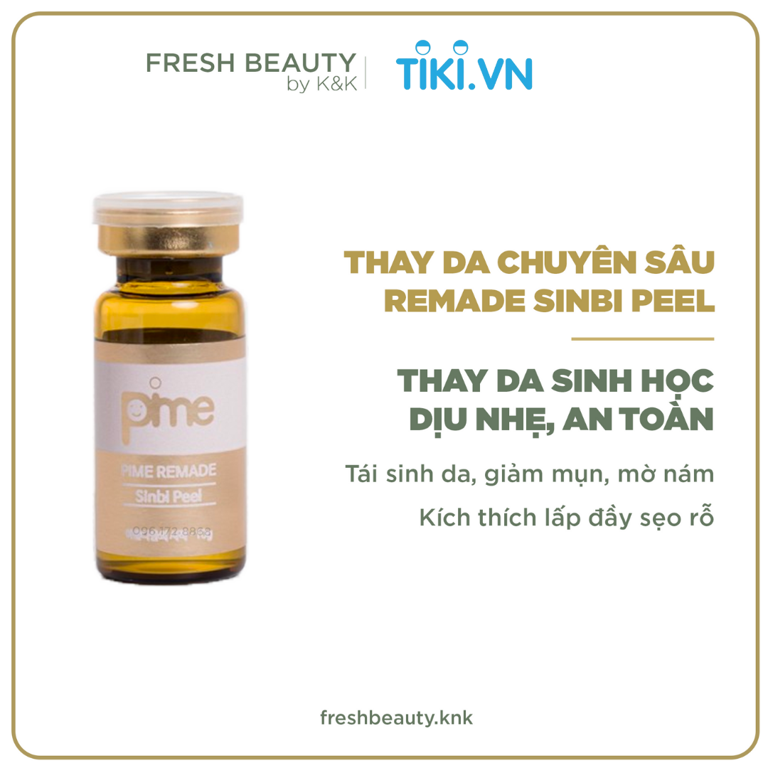 Thay da dịu nhẹ Pime Sinbi Peel lành tính tái tạo, hỗ trợ giảm thâm, mờ sẹo, kiềm dầu 10ml