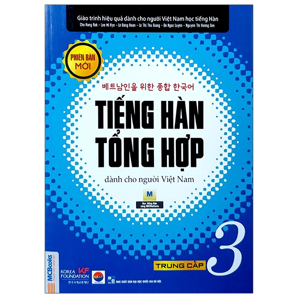 Sách Tiếng Hàn Tổng Hợp Dành Cho Người Việt Nam - Trung Cấp 3 - Bản Đen Trắng  Tặng Kèm Bộ Bookmark. -