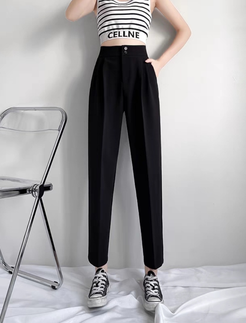 Quần Tây Nữ Lưng Cao 2 Nút