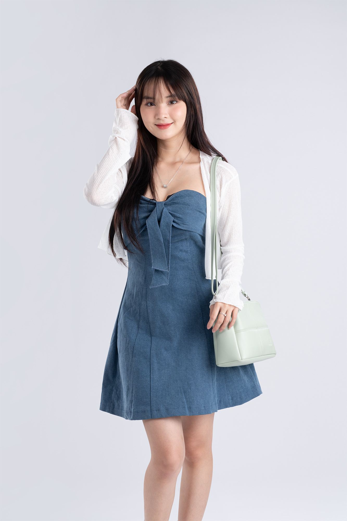 Túi Yuumy ( Thời trang nữ đi chơi size 21 - Túi đeo chéo da Seasand YN196 )