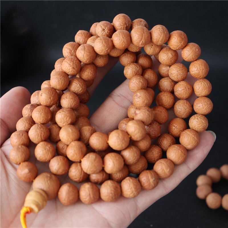 TRÀNG HẠT , CHUỖI 108 HẠT BỒ ĐỀ PHẬT NHÃN NEPAL 14-15mm TẶNG HỘP ĐỰNG