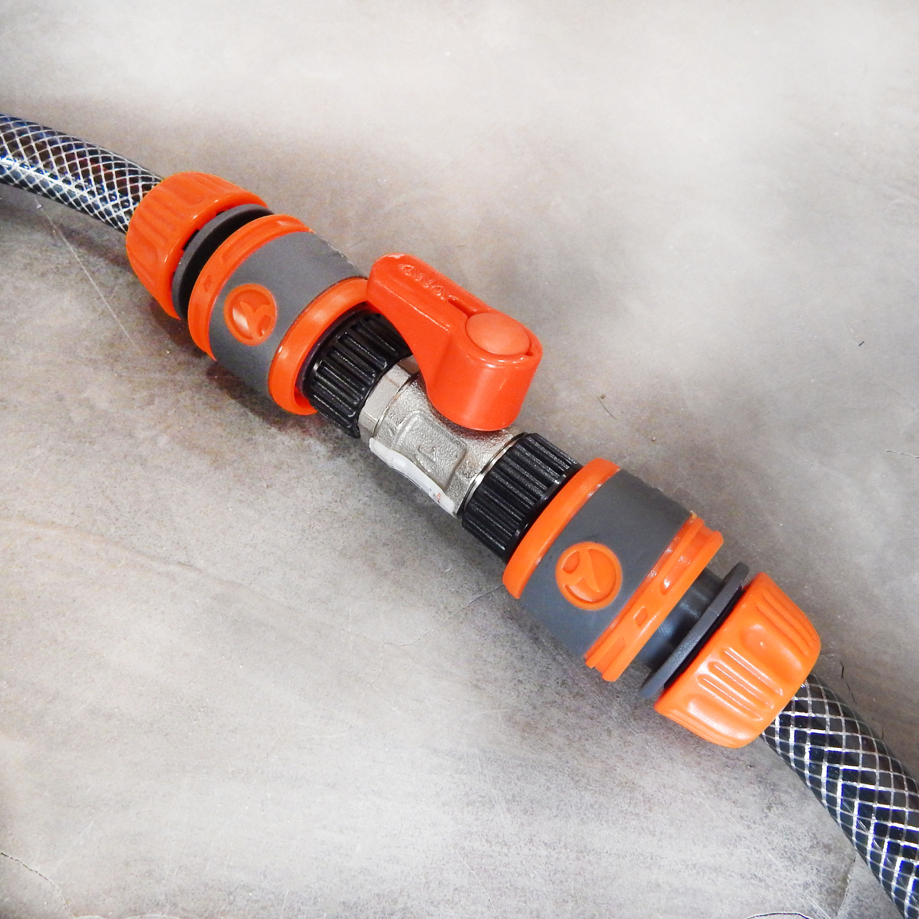 Van khóa nước Thái Lan kết hợp 2 đầu nối nhanh ống nước gia đình phi 14 - 18mm