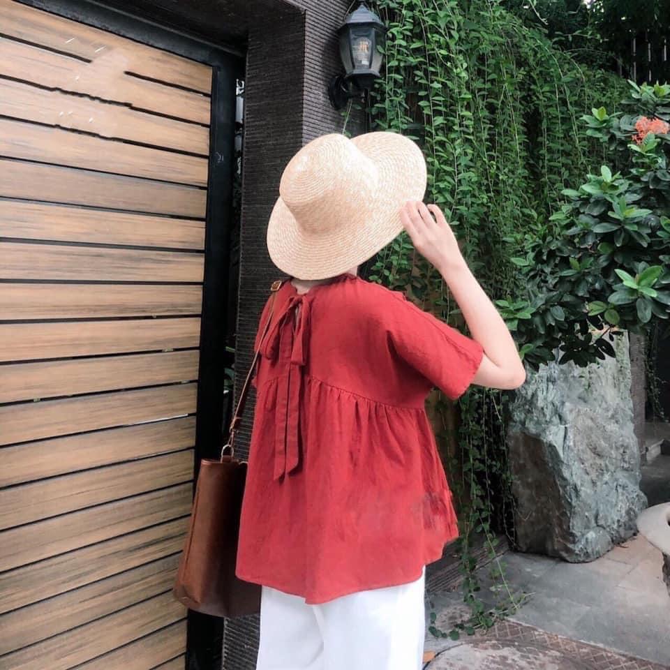 bộ áo đỏ quần trắng dài