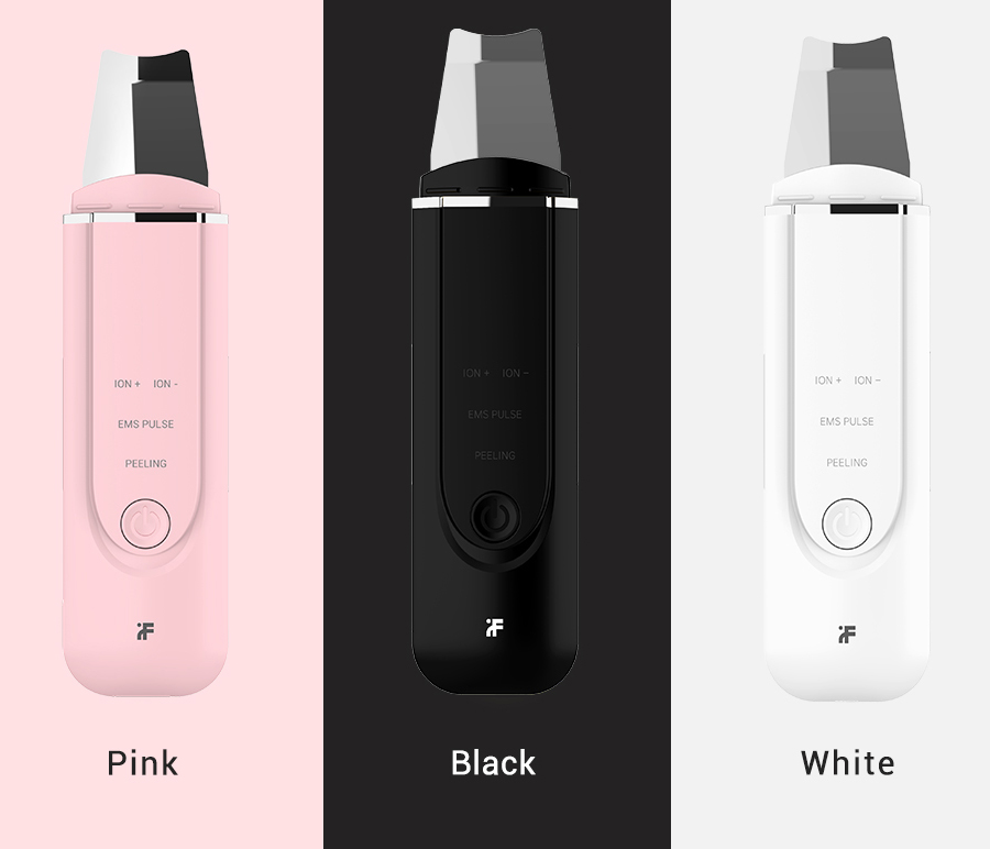 Xiaomi InFace Ultrasonic Facial Scrubber Cleaner Ion Acne Blackhead Remover Peeling Shovel Cleaner Facial Massager