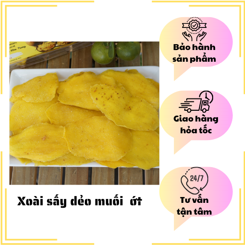 Đặc Sản Nha Trang-️ Xoài Sấy Dẻo Muối Ớt Thơm Ngon, Loại A Chua Cay Ngọt, Seavy Gói 250 Gram