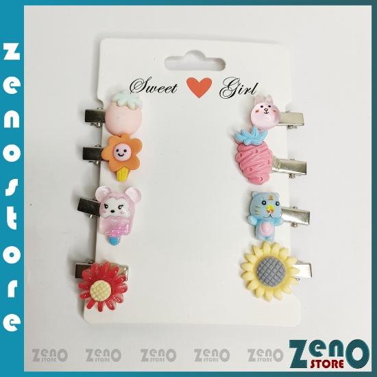 Hình ảnh Set kẹp tóc trẻ em cute nhiều mẫu, cặp tóc dễ thương phong cách Hàn Quốc PT36