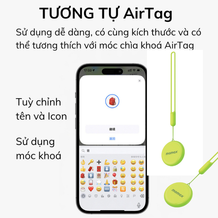 Định vị GPS Sothing Momax Pinpop BR7 giúp theo dõi ô tô, xe máy, trẻ em, đồ vật, thú cưng, hỗ trợ ap Find My- Hàng chính hãng